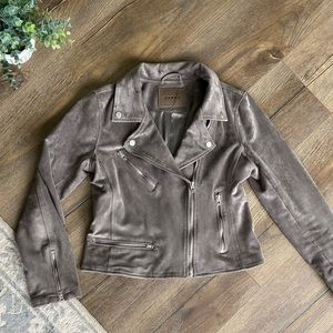 BlankNYC Moto Jacket Faux Suede